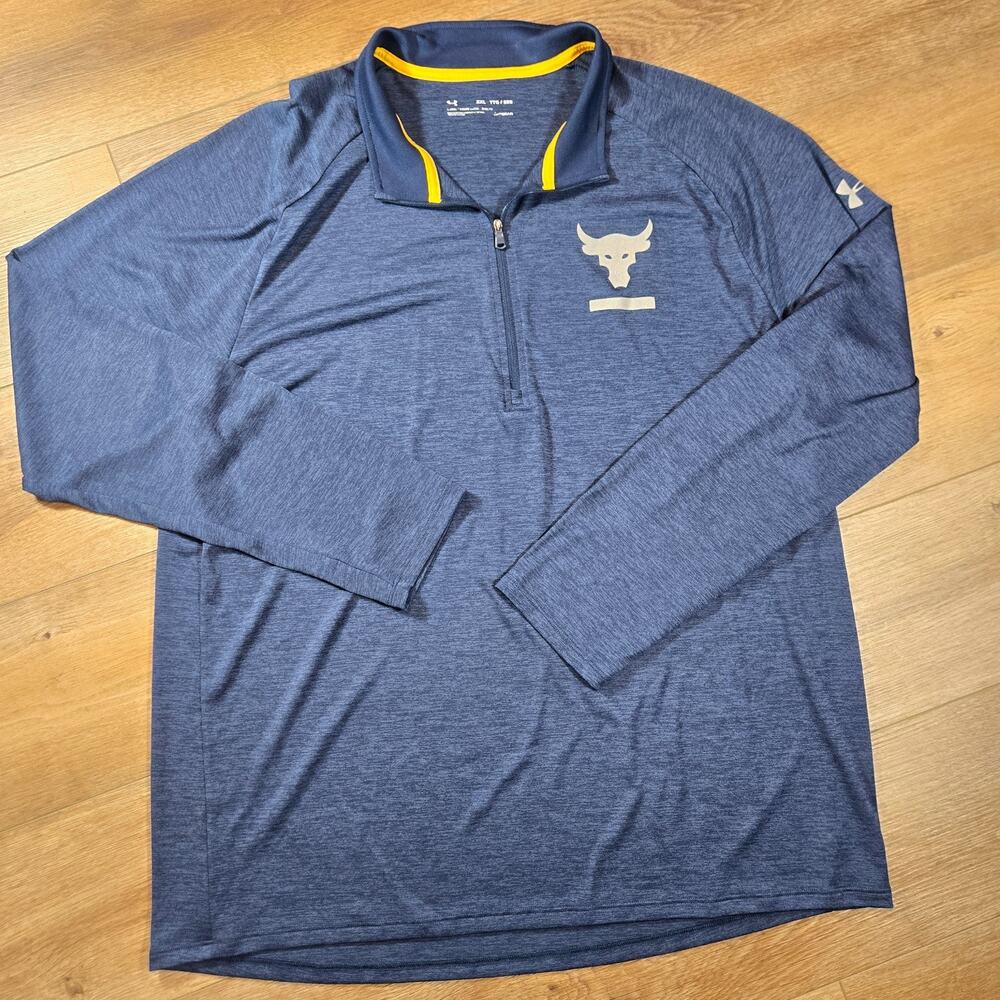 Under Armour Project Rock 1/4 Zip Pullover 2XL Loose HeatGear Training